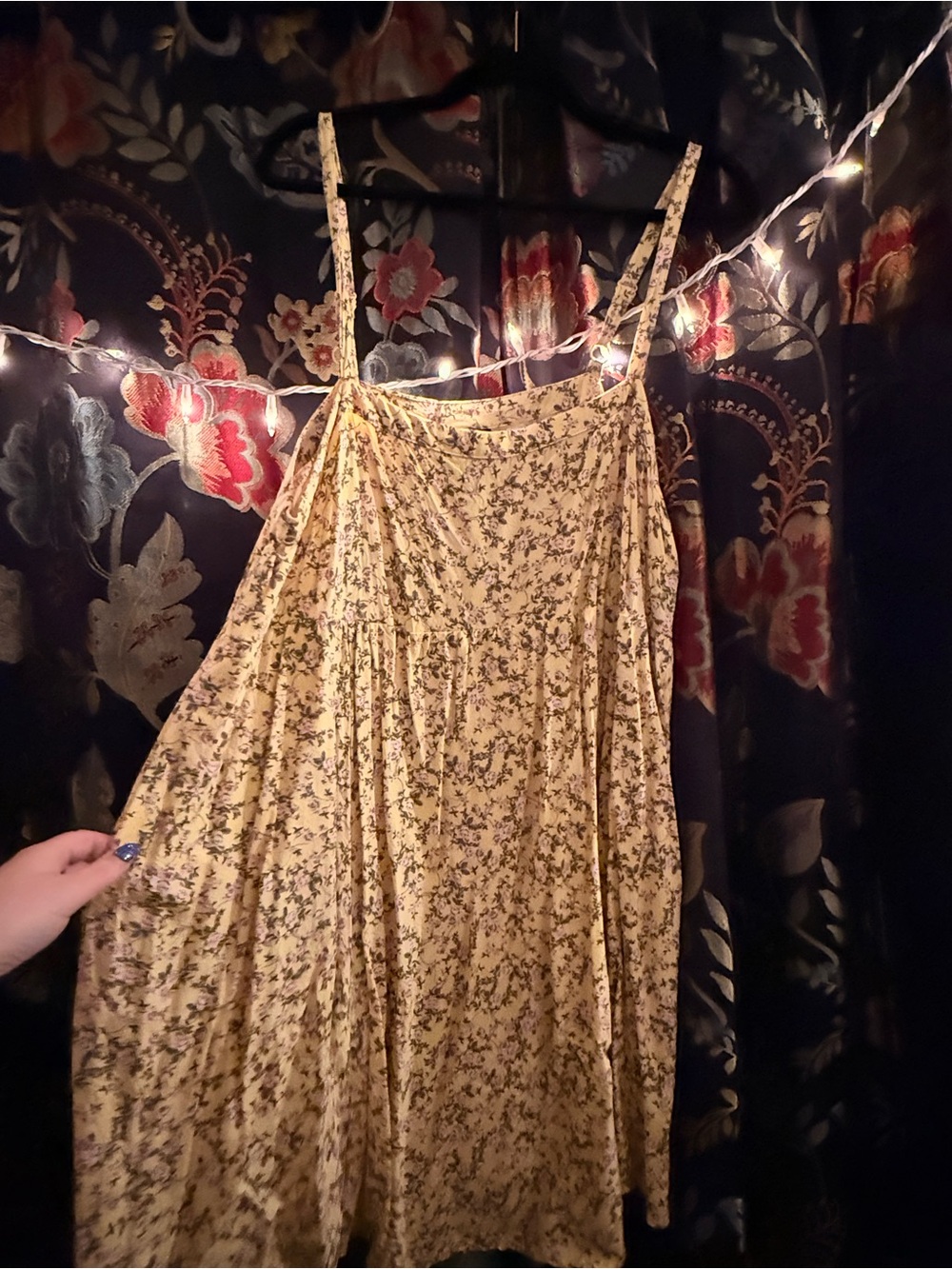 torrid Yellow Floral Spaghetti Strap Dress